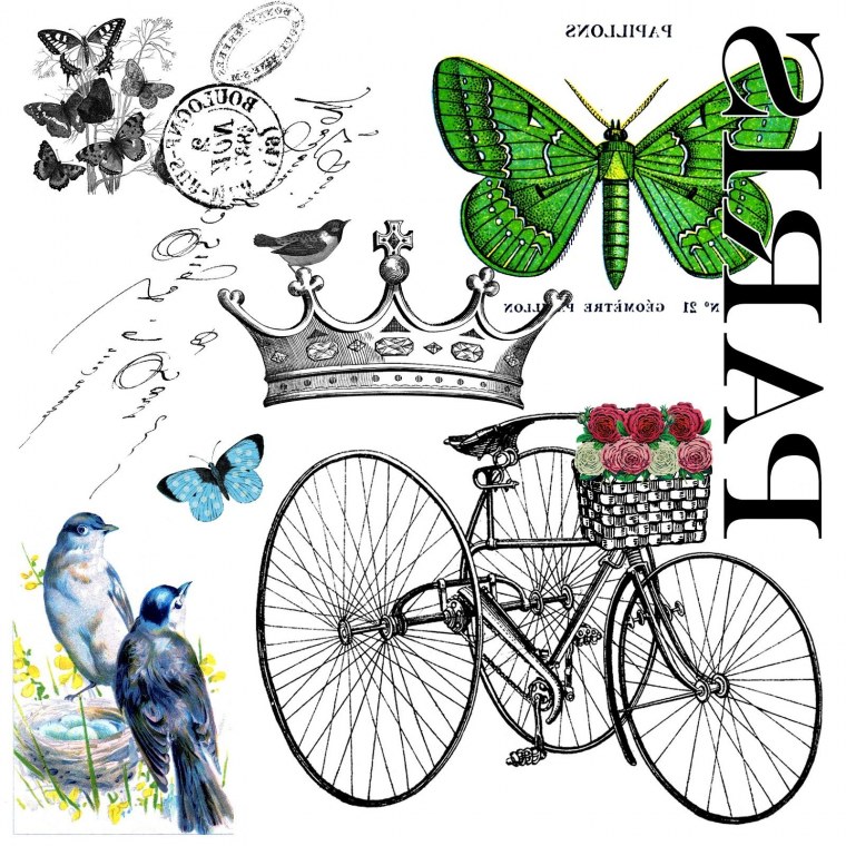 Рисунки для декупажа для печати на принтере в зеркальном