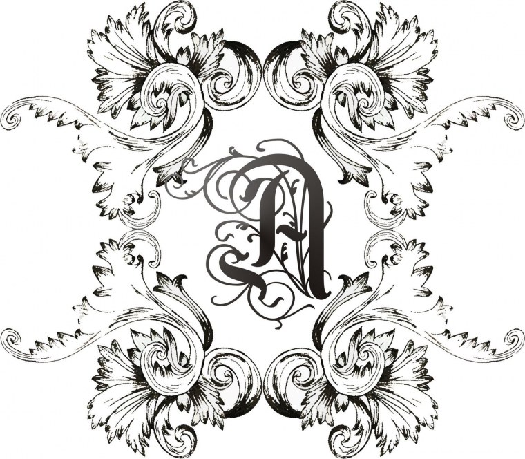 Монохромные рисунки для декупажа