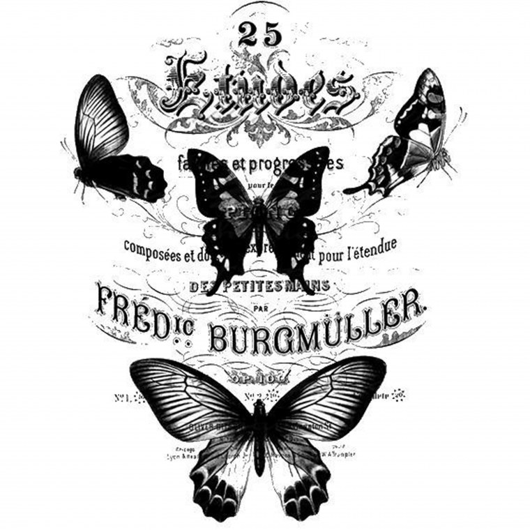 Черно белый Винтаж