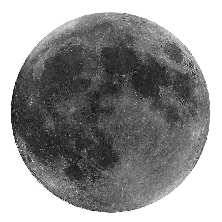 Луна на прозрачном фоне