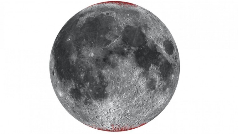 Луна черно белая