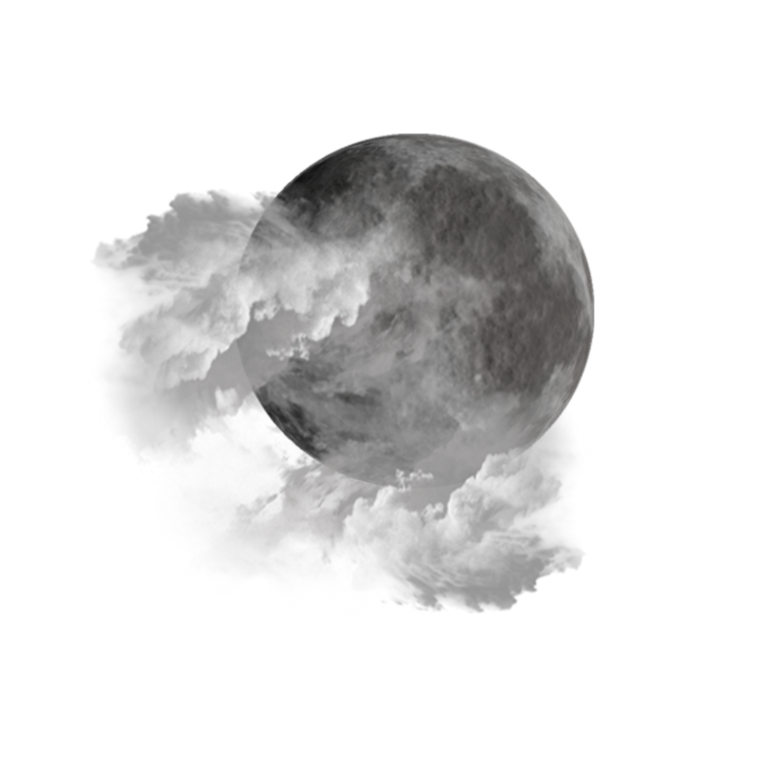 Луна в облаках