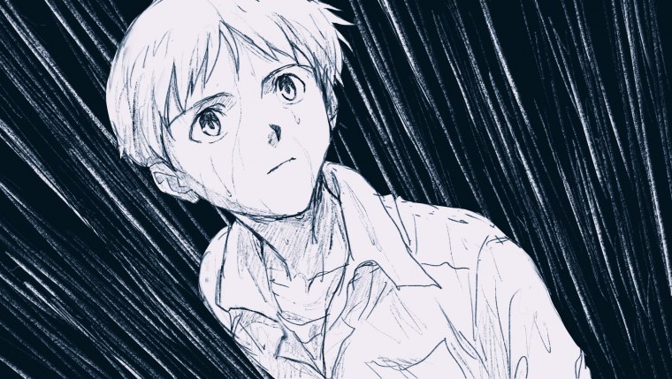 Евангелион обои Синдзи