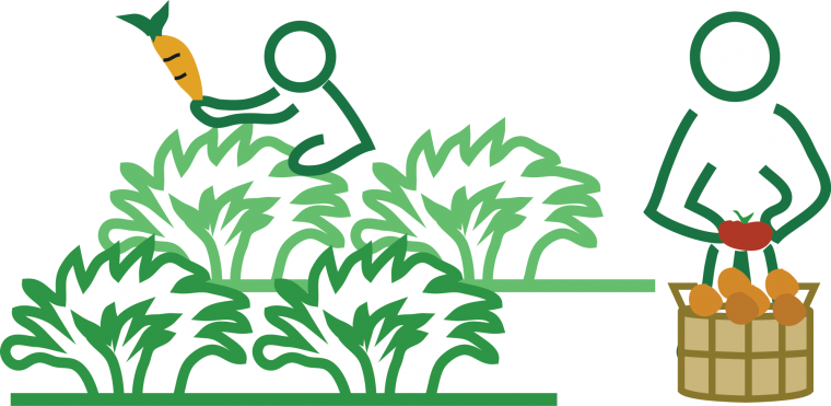 Сельское хозяйство на белом фоне