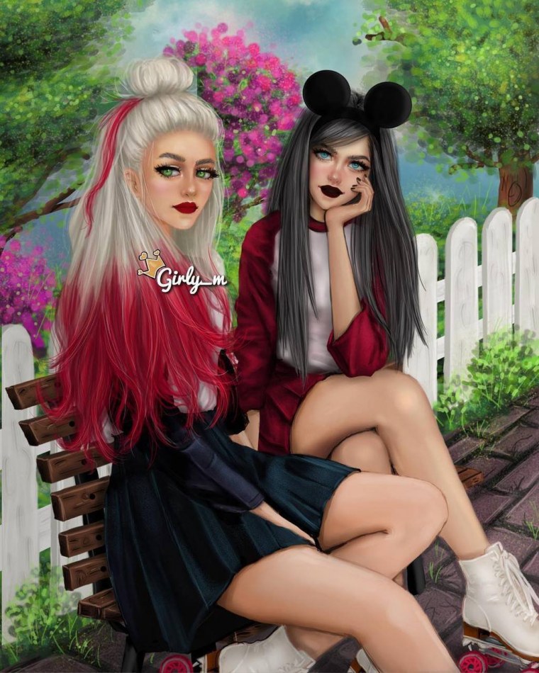 Аниме две девушки демоны