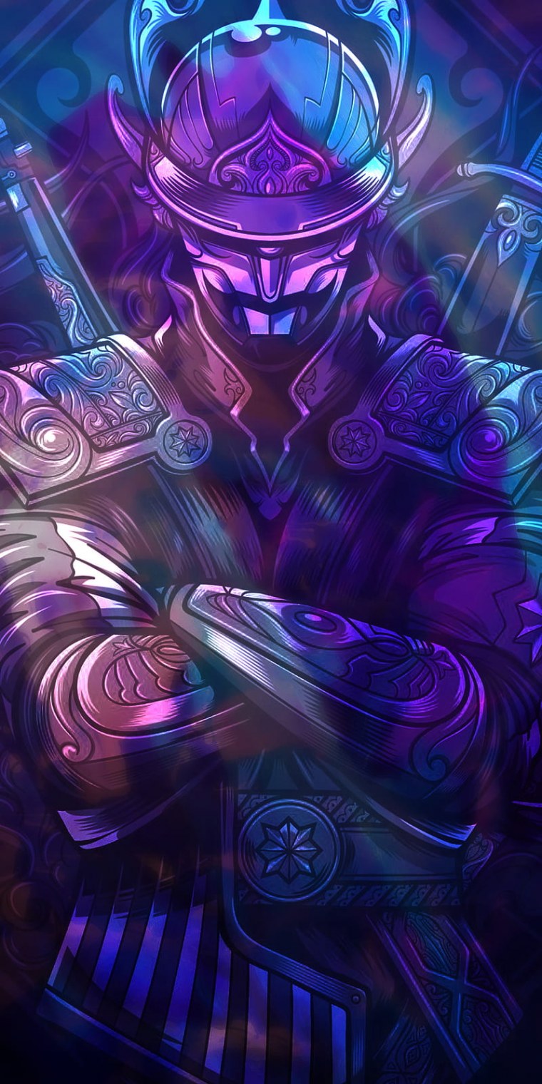 Аватар Самурай фиолетовый