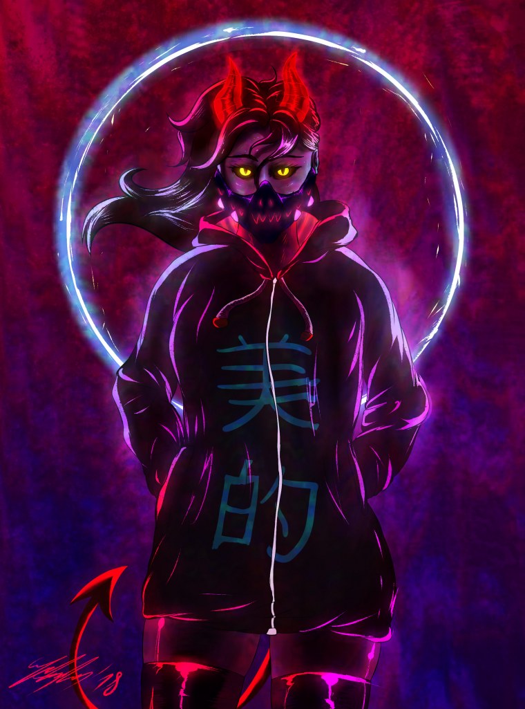 Пацан в неоне арт