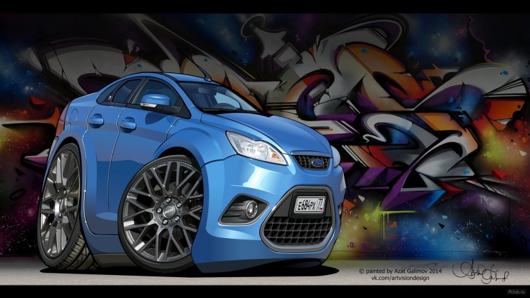 Форд фокус карикатура