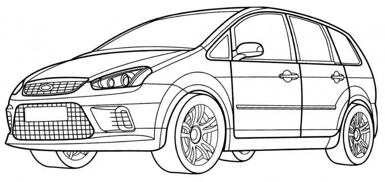 Coloring Ford Focus 1
