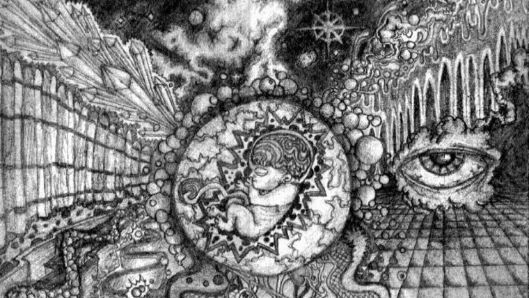 Психоделические картины черно белые