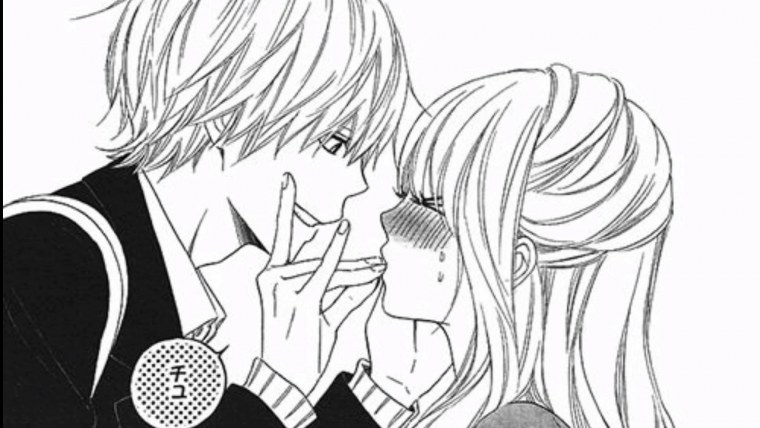 Аниме парень и девушка Манга