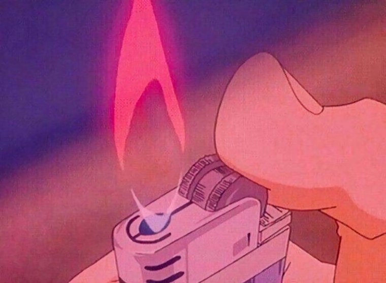 Аниме 90х зажигалка