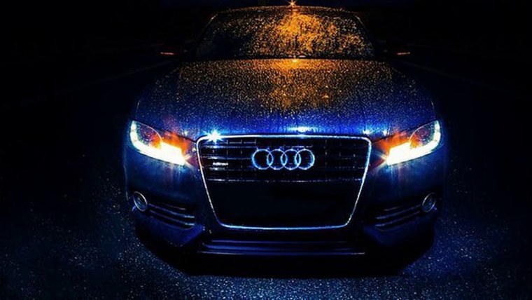 Ауди а7 фары в темноте