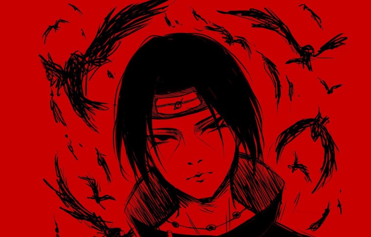 Итачи Учиха красный