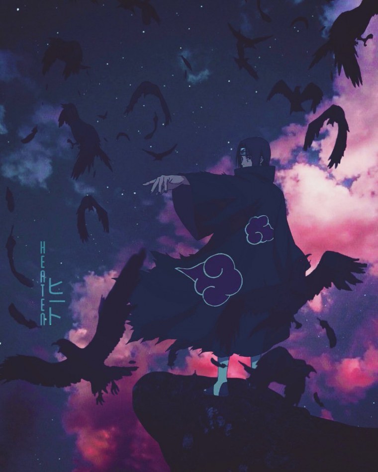 Эстетика аниме Наруто Итачи