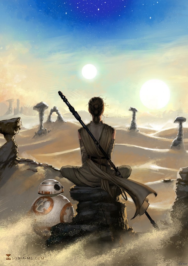 Rey Star Wars Art