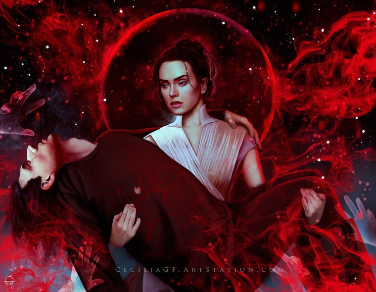 Кайло РЕН И Рей арты