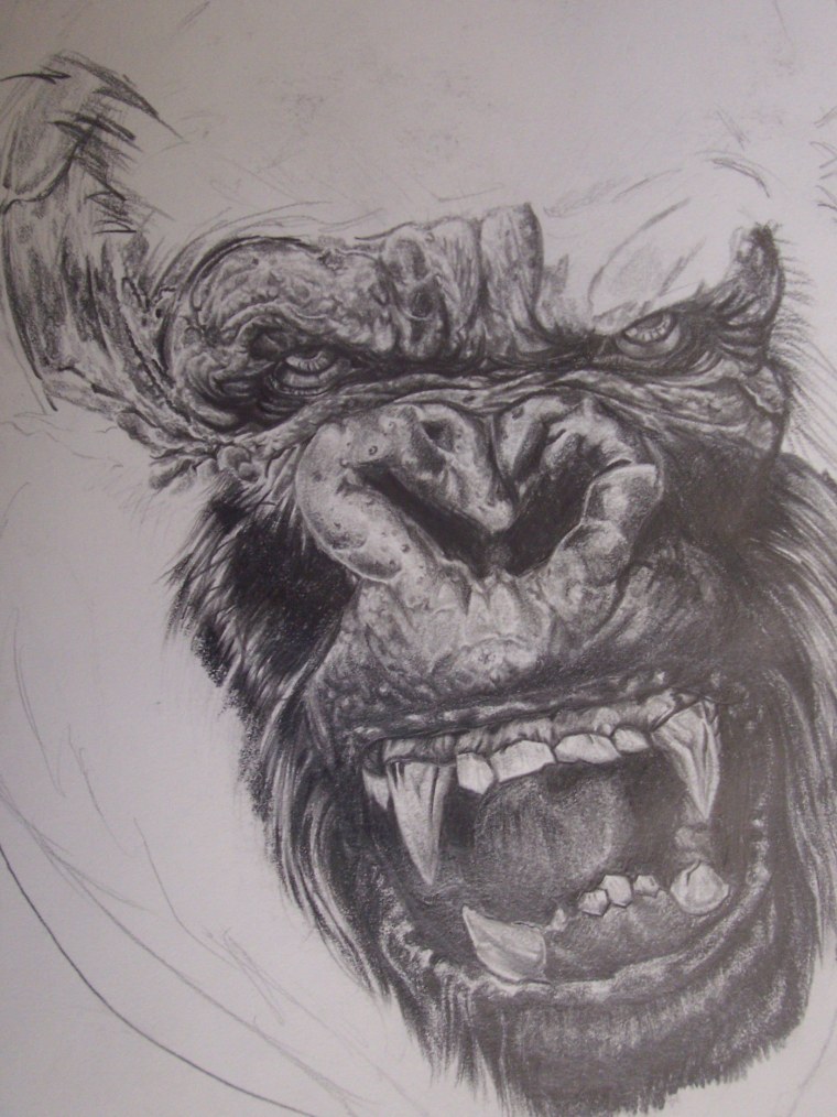 Кинг Конг раскраска