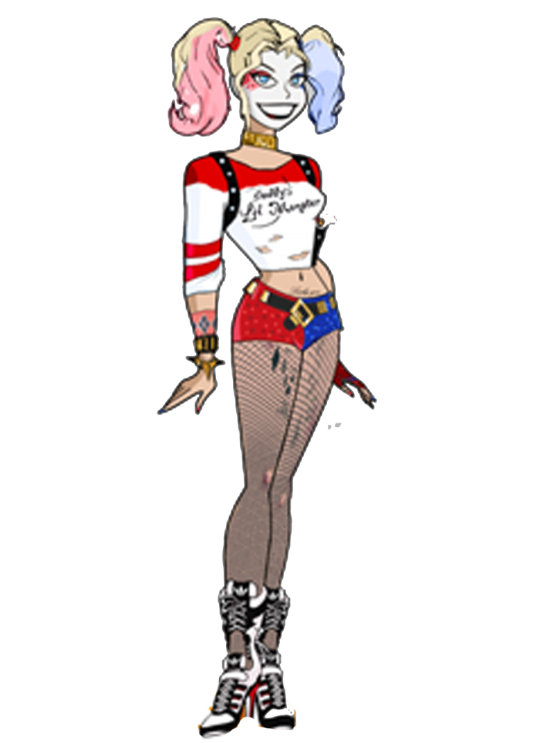 Харли Квинн рисунок в полный рост