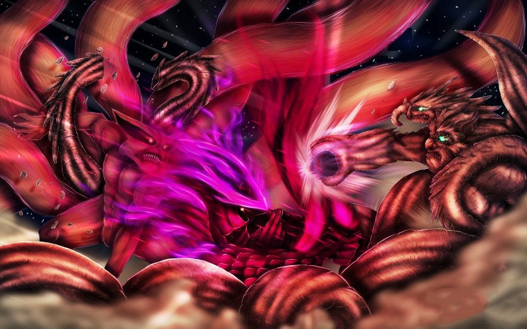 Курама в Сусано Мадары