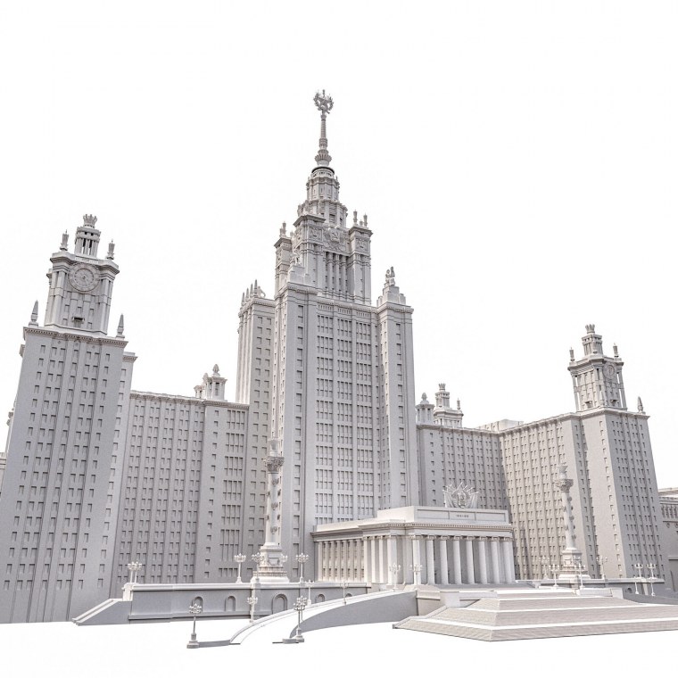 Здание МГУ фасад