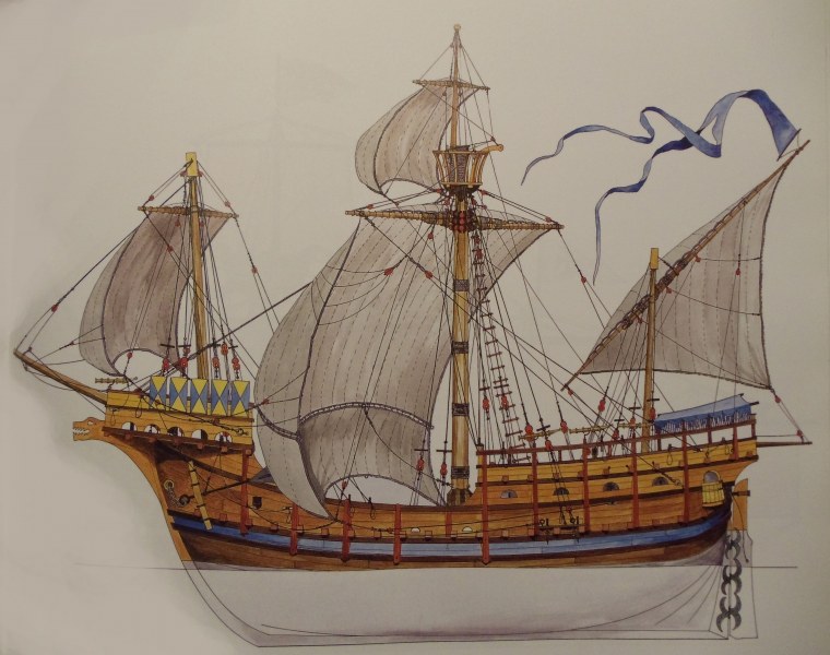 Корабль Колумба "Санта Мария"