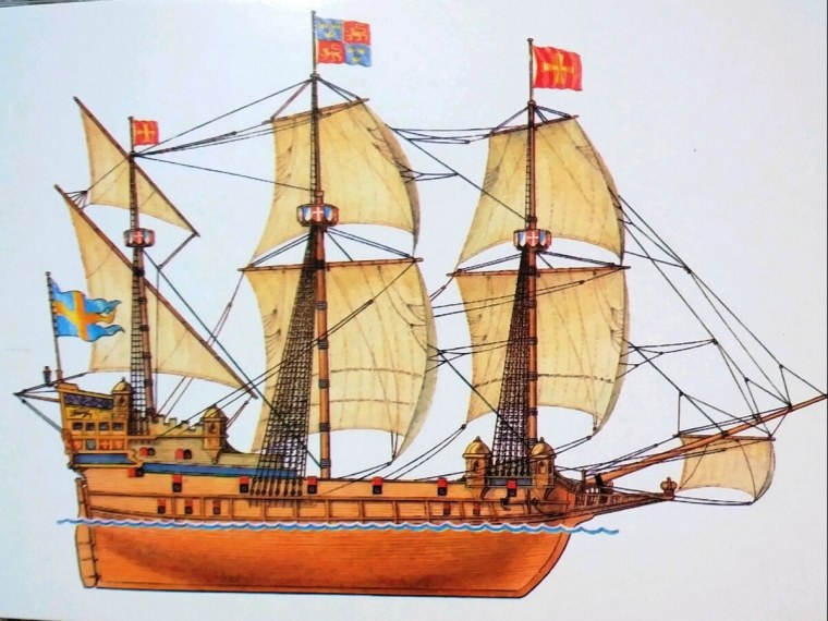 Каравелла корабль 17 века