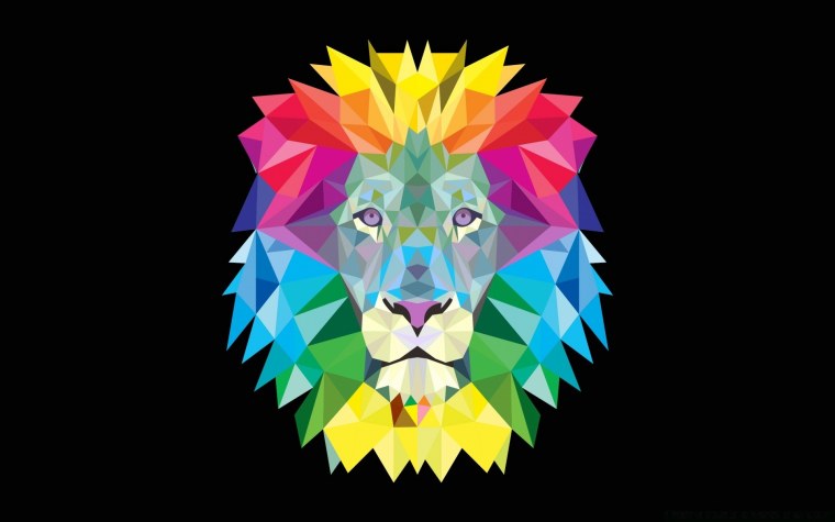 Разноцветный Лев