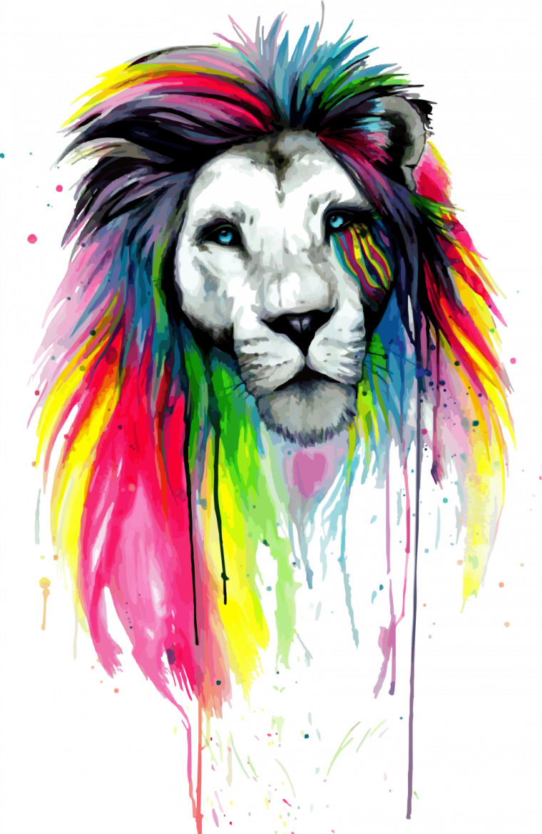 Лев цветной