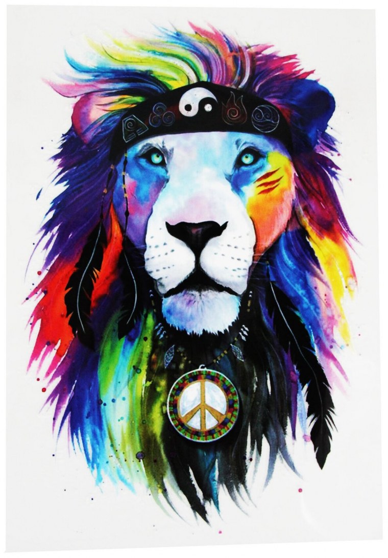 Цветной Лев в очках