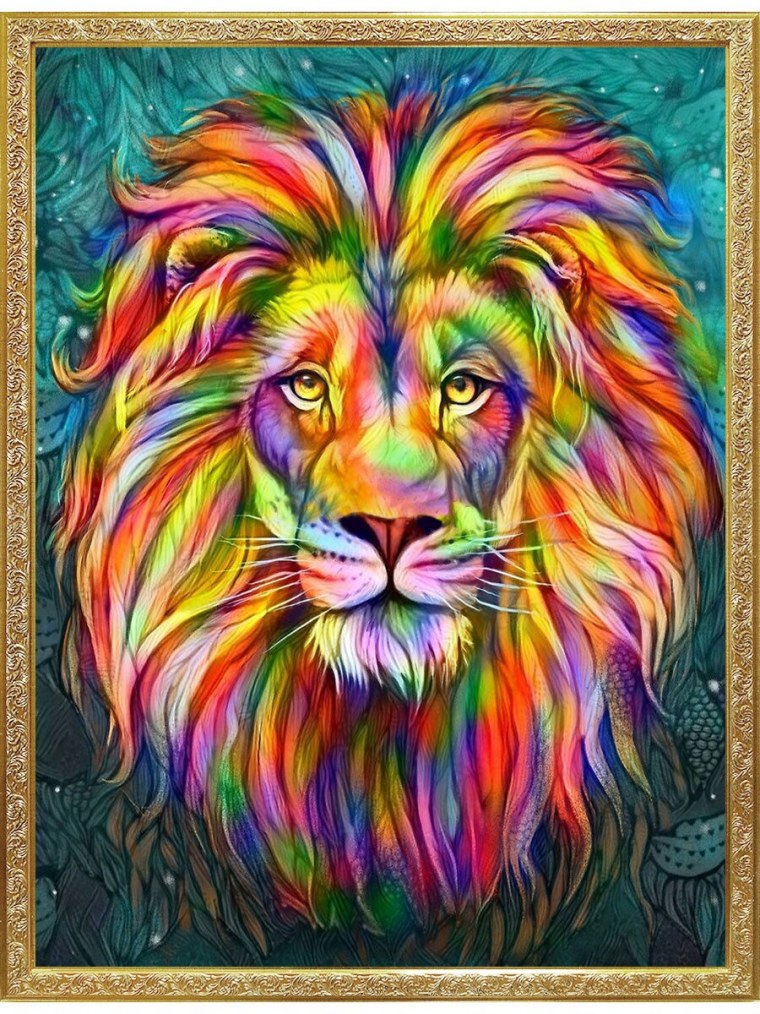 Голова Льва цветная