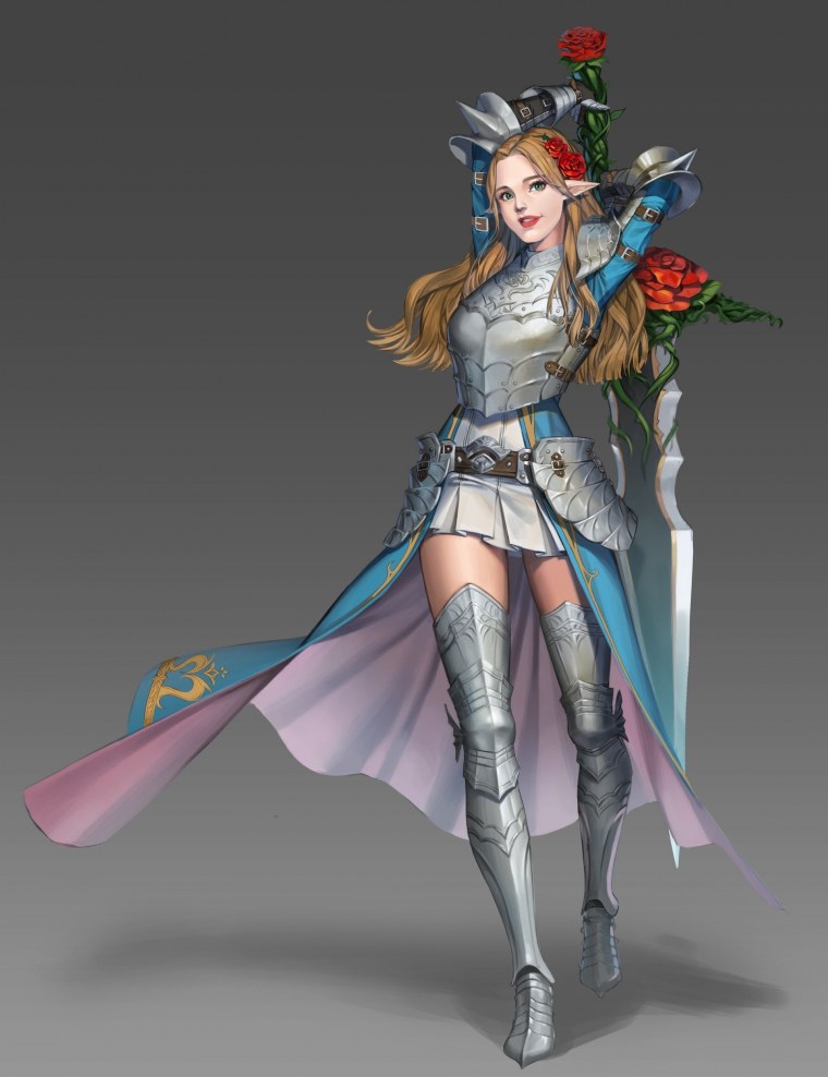 Аниме девушки в полный рост фэнтези