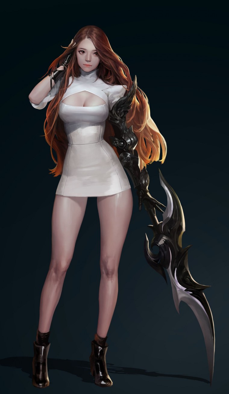 Фэнтези девушки с большой грудью