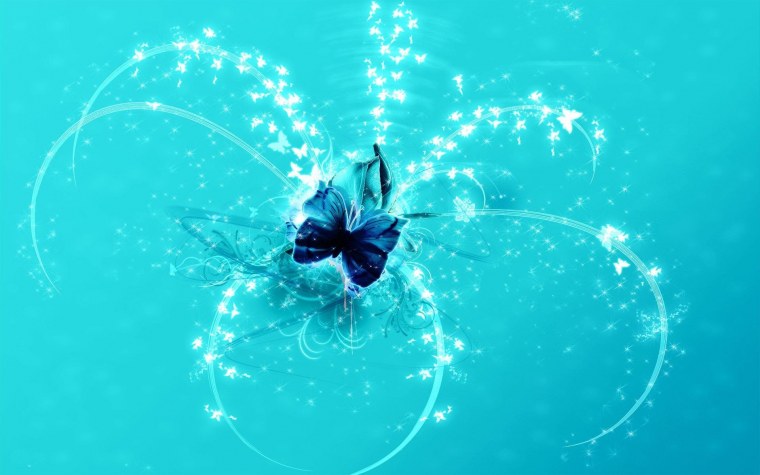 Синяя бабочка