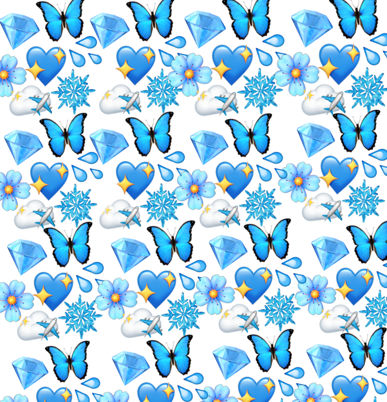Голубые бабочки обои