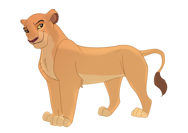 Король Лев Сараби на белом фоне