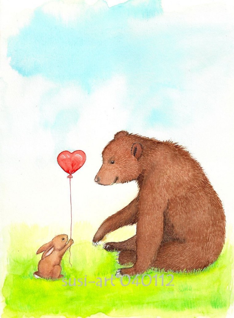 Влюбленный медведь