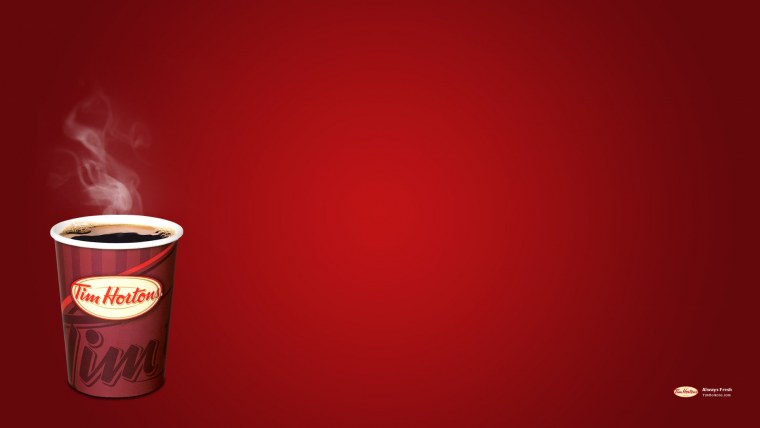 Чашка кофе на Красном фоне