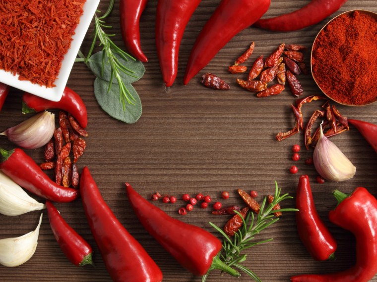 Специи на столе