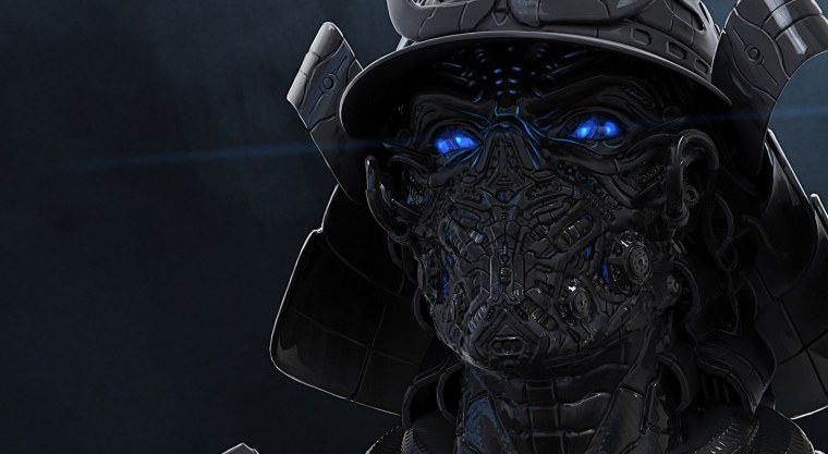 Ронин Самурай киберпанк киборг