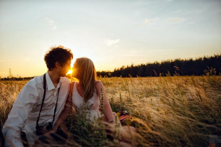 Романтическая фотосессия на природе