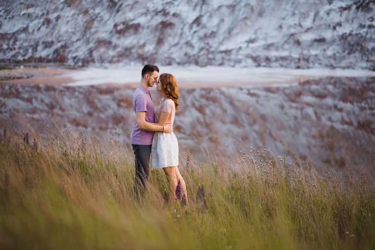 Пара на природе