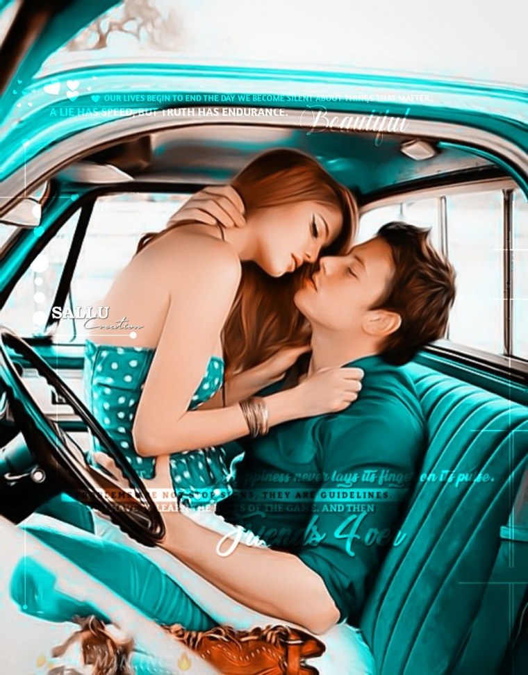 Девушка и мужчина в машине