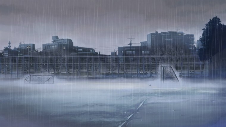 Дождливая улица фон