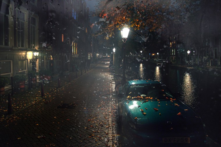 Дождь ночью