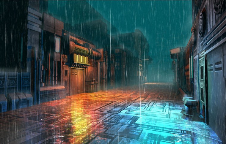 Аниме улица для гача лайф дождь