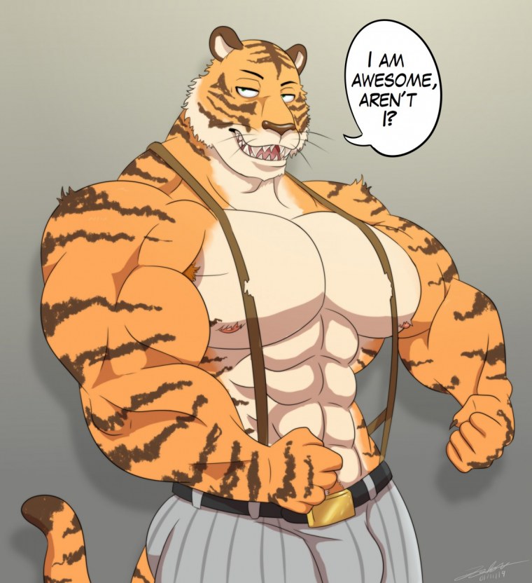 Тигр фурри арт