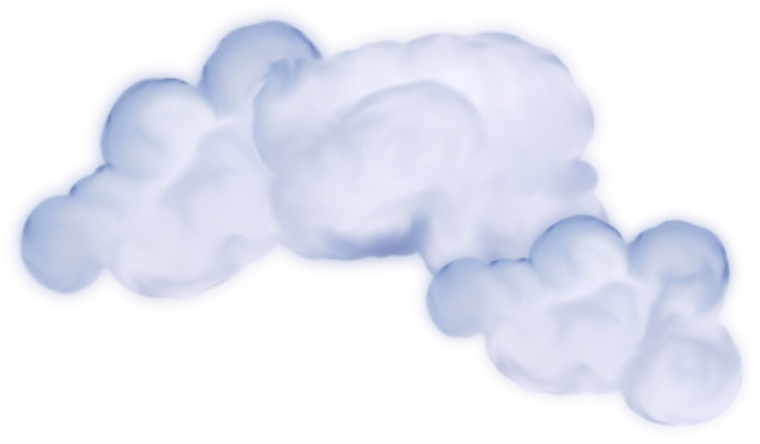 Сиреневые облака на прозрачном фоне