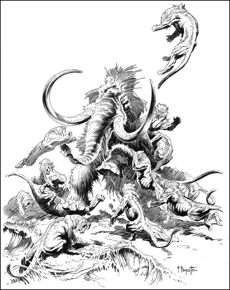 Фрэнк Фразетта мамонт