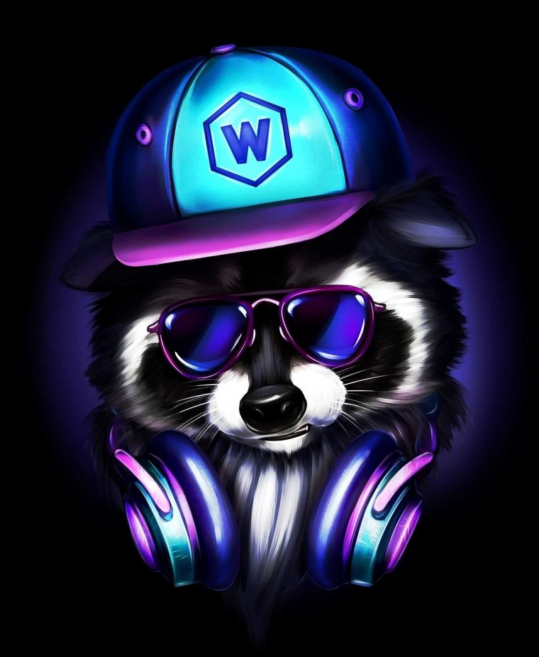 Крутой енот